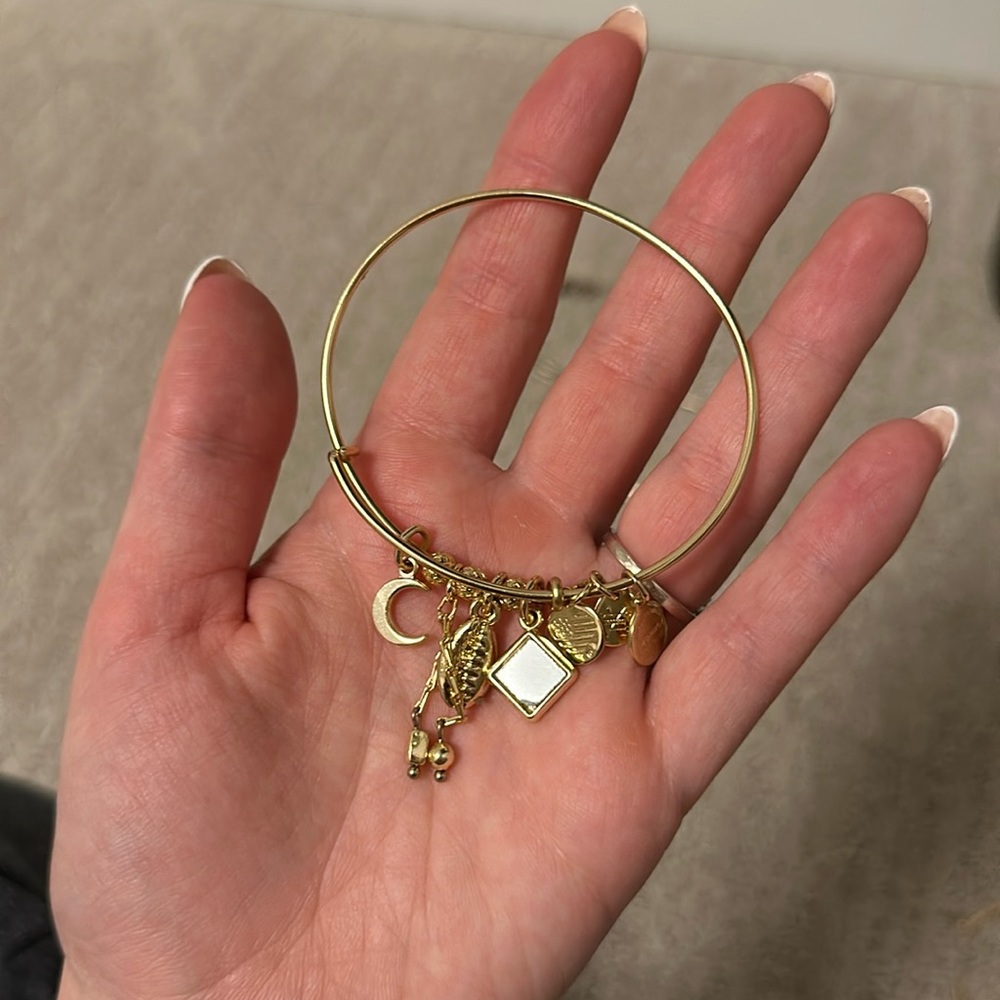 Beach Charm Alex and Ani Gold Bracelet